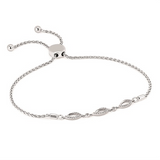 SILVER BRACELET CTW 0.17 (35 D