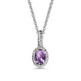 COLORE SS AMETHYST PENDANT