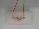 14KYG SCATTERED DIAMOND NECKLA