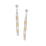 TRI-COLOR DANGLE EARRINGS