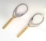 SS & YGP BAR NON EARRINGS