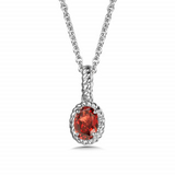 COLORE SS GARNET PENDANT