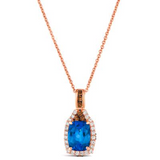 LE VIAN 14K RG PEND .24 DIA 1.