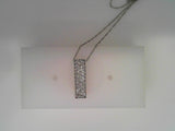 14KWG PAVE BAR PENDANT .24 CTW