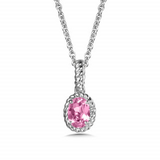 COLORE SS CR PINK SAP PENDANT