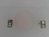 14KWG DIA BAGUETTE STUD EARRIN