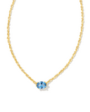 DEC CAILIN PNDNT NCK GOLD BLUE