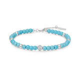 SILVER LAB CREATED TURQUOISE B