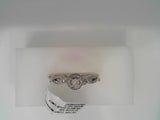 10K WHITE GOLD 1/4CT ROUND HAL