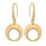 SS & YG PLATED TENOR EARRINGS