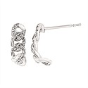 S-C SILVER DIAMOND EARRINGS CT