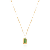 ASPEN - TSAVORITE BEZEL NECKLA