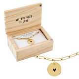 FLEUR JEWELRY - HEART LINK NEC