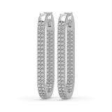 14KWG I/O OVAL HOOP EARRING .7