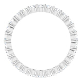 14K White 3/4 CTW Lab-Grown Diamond Eternity Band Size 7