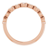 14K Rose 1/2 CTW Lab-Grown Diamond Anniversary Band