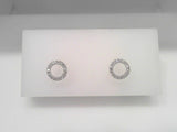 14KWG DIA "O" STUD EARRINGS, .