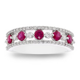 14KT 1/5CT (30) RD DIA/ (3) RD