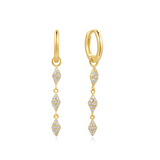GOLD PAVE SPARKLE DROP HUGGIES