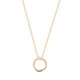 LILIAN - DIAMOND CIRCLE NECKLA