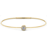 Gold Finish Finish Sterling Silver Round Simulated Light Amethyst Birth Gem Bracelet