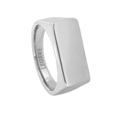 Stainless Steel Rectangle Signet Ring
