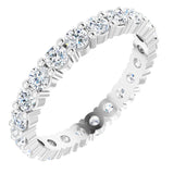 14K White 1 1/3 CTW Lab-Grown Diamond Eternity Band