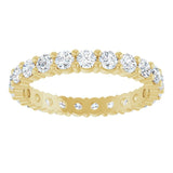 14K Yellow 1 3/8 CTW Lab-Grown Diamond Eternity Band Size 7