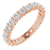 14K Rose 1 1/3 CTW Lab-Grown Diamond Eternity Band