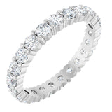 Platinum 1 3/8 CTW Lab-Grown Diamond Eternity Band Size 7