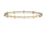 14KT YG DIAMOND FASHION BRACEL
