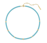 GOLD LAB CREATED TURQUOISE NEC