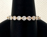 14K WHITE GOLD AND DIAMOND RIN