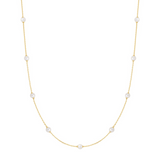 GOLD SHELL PEARL STATION CHAIN