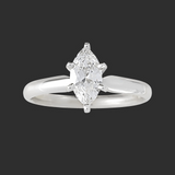 015CT MARQUISE SOLITAIRE/14K W