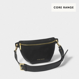 NYLON LUXE BELT BAG BLACK