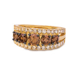 LE VIAN 14KY RING 1.98 DIA