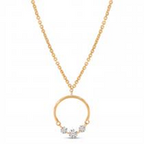 14KYG HALF CIRCLE NECKLACE
