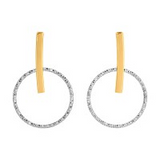 SS & YG PLATED HARPER EARRINGS