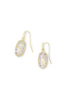 LEE EARRING GOLD DICHROIC GLAS