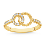 14K YG VALINA DIA RING 1/4 CTW