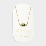 GOLD COATED GOOD ENERGY NECKLA