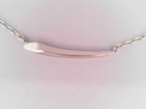 SILVER ARROW BAR NECKLACE