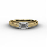 14KYG LAB GROWN DIA RING 1CT E