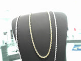 14K YG 2.5MM D/C ROPE