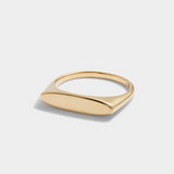 GOLD COATED MEDIUM SIGNET RING