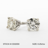 0.79 CTW ROUND NAT DIAMOND STU