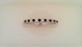 14K WG DIAMOND AND SAPHIRE RIN