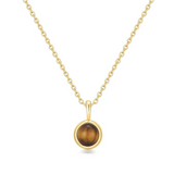 GOLD TIGER EYE PENDANT NECKLAC
