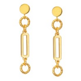 SS & YG PLATED OLINA EARRINGS
